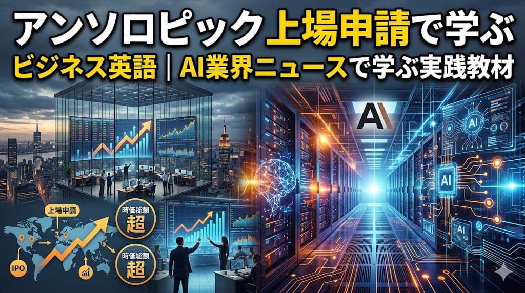 アンソロピック上場申請で学ぶビジネス英語｜AI業界ニュースで学ぶ実践教材