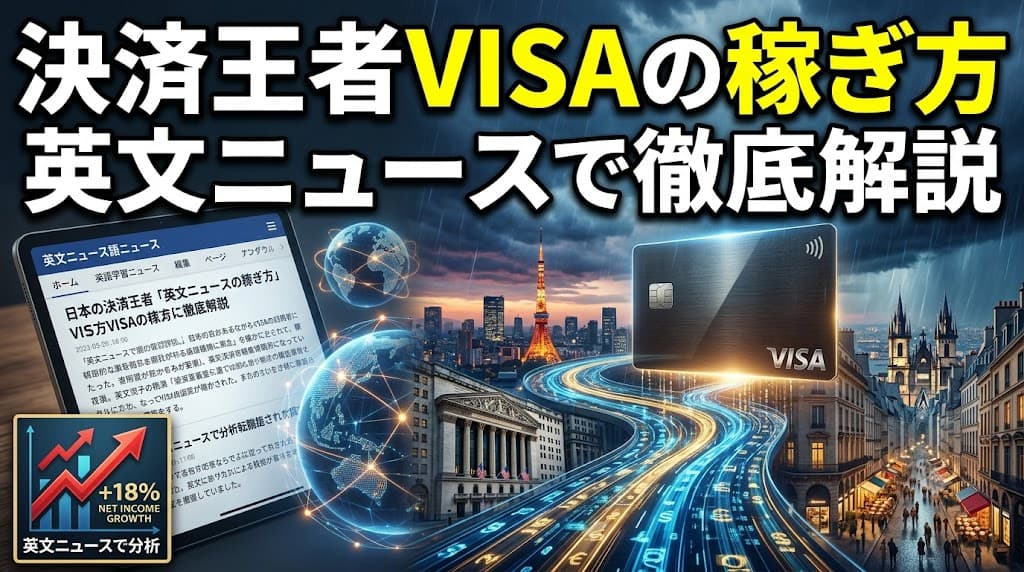 ビザ(V)で学ぶビジネス英語｜決済王者の収益モデルを英文ニュースで読む