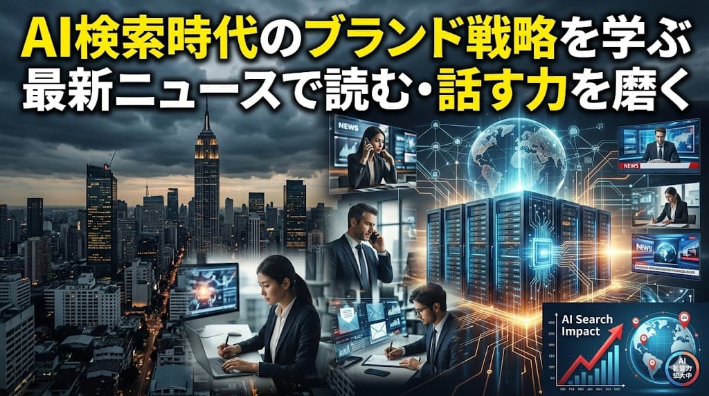 AI検索時代のブランド戦略を学ぶビジネス英語|最新ニュースで読む・話す力を磨く