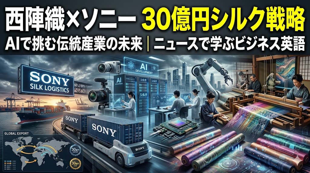 AIで挑む西陣織×ソニーの30億円シルク戦略|ニュースで学ぶビジネス英語