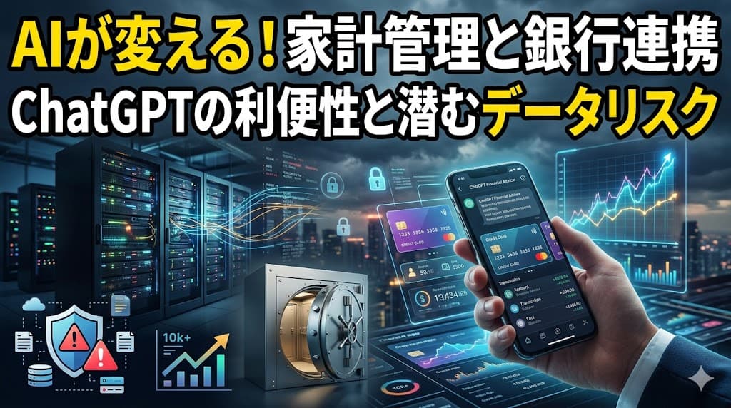 ChatGPT銀行口座連携で学ぶビジネス英語|AI家計相談と情報流出リスク
