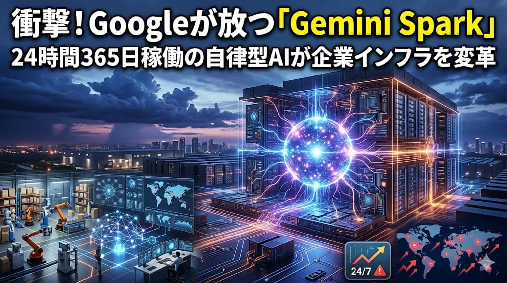 Google「Gemini Spark」発表をビジネス英語で学ぶ|24時間稼働AIエージェント教材