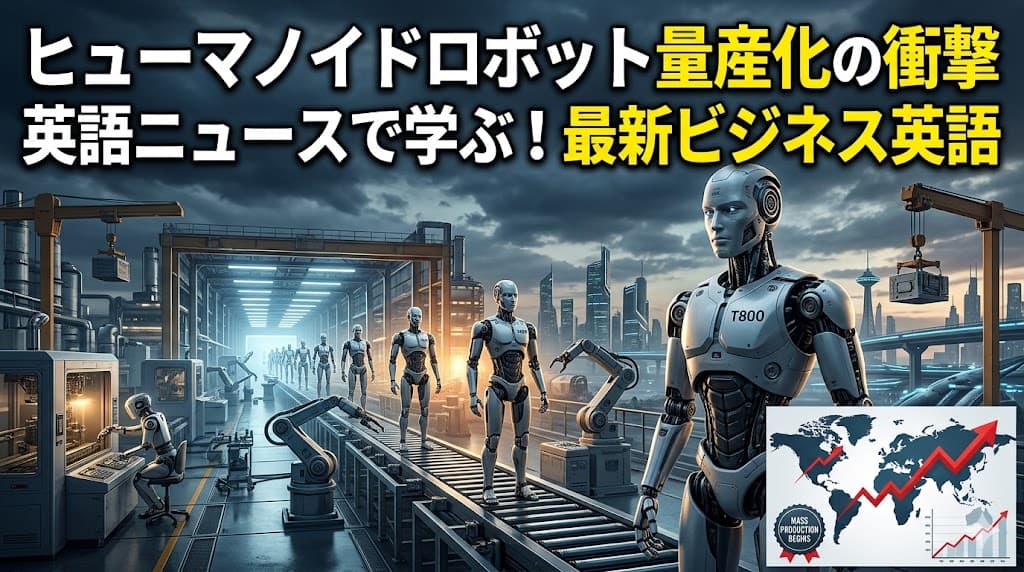 ヒューマノイドロボット量産化のニュースで学ぶビジネス英語|EngineAI「T800」で読む英語教材