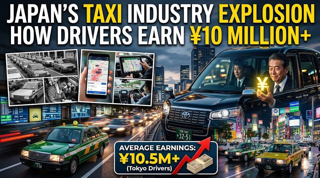 東京のタクシー運転士が年収1000万円超え?賃金40%上昇の背景を読むビジネス英語教材