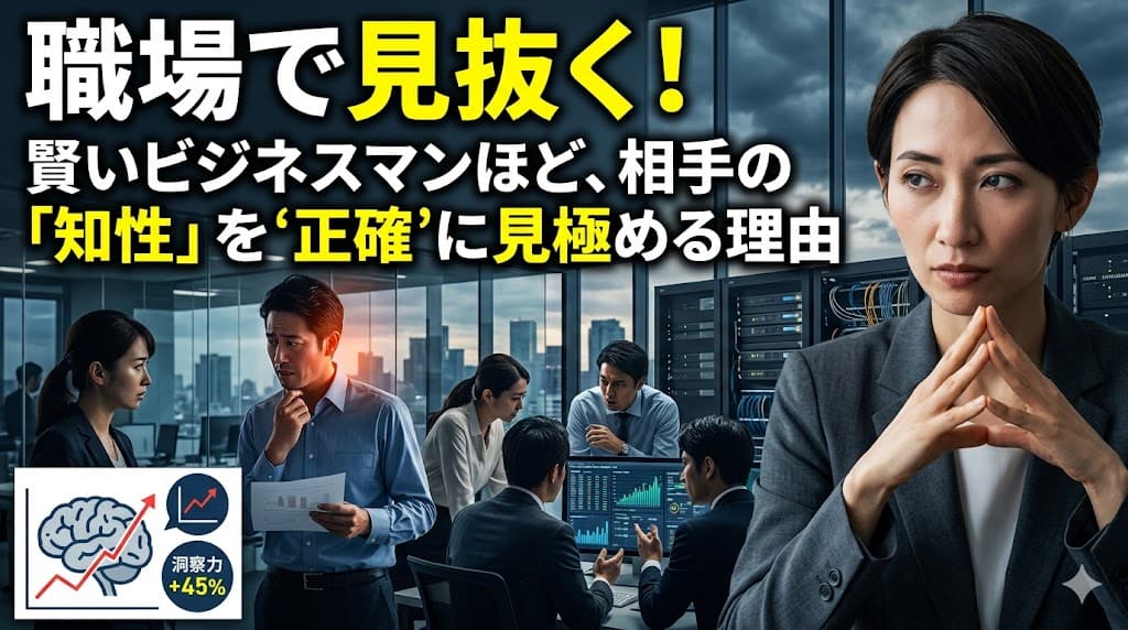 他人の知能を見抜く力|外資系で差がつくビジネス英語学習教材