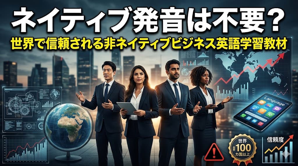 ネイティブ発音は不要?世界で信頼される非ネイティブのビジネス英語学習教材