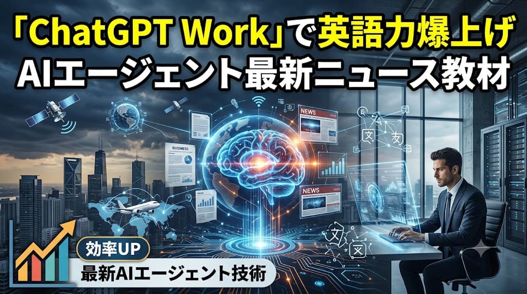 OpenAI「ChatGPT Work」で学ぶビジネス英語|AIエージェント最新ニュース教材