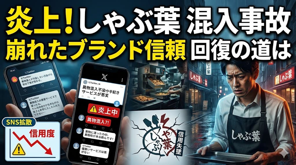「ステルス豚肉」炎上から学ぶ危機管理英語|しゃぶ葉事例で品質管理を語るビジネス英語教材