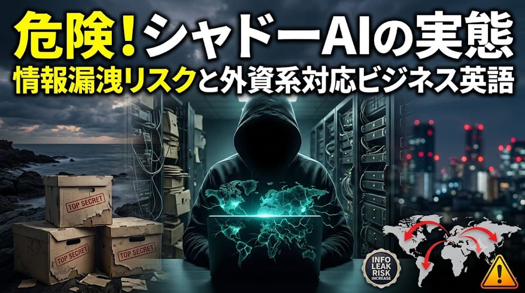 シャドーAIとは?情報漏洩リスクを学ぶビジネス英語教材【外資系対応】