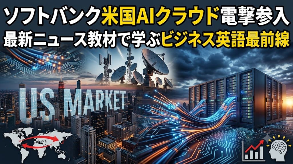 ソフトバンクの米国AIクラウド参入で学ぶビジネス英語|SB Neo最新ニュース教材
