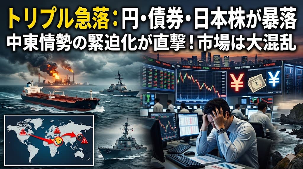 トリプル安を英語で説明する|為替・債券・株式市場のビジネス英語教材